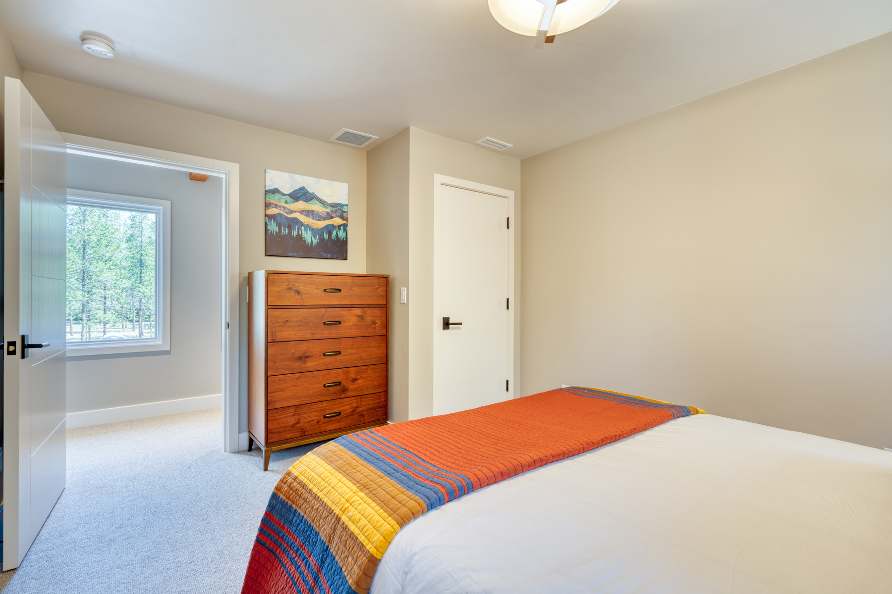 Bedroom 4—window outlook to the pines